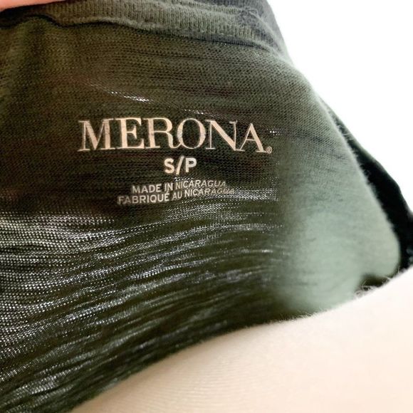 Green Camouflage Cotton V-Neck Tee Shirt Small - Picture 5 of 6